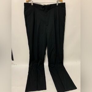 Bendetti Mens Black Wool Pants Trousers Milano 42L Raw Hem Vintage